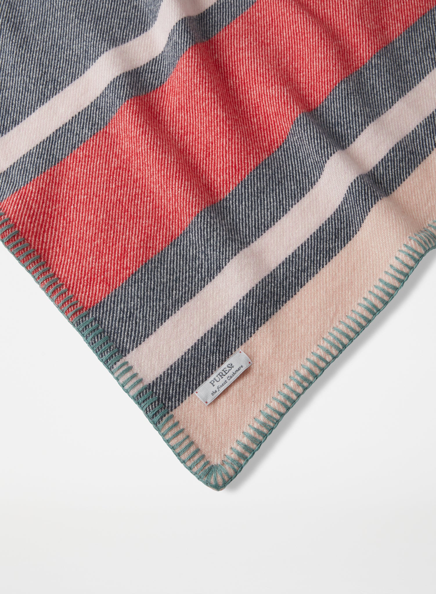 Travel Poncho & Blanket | Blue-Pink & Red