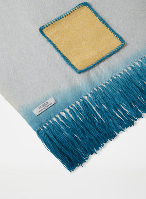 Kids Scarf | Light Blue & Yellow-Turquoise