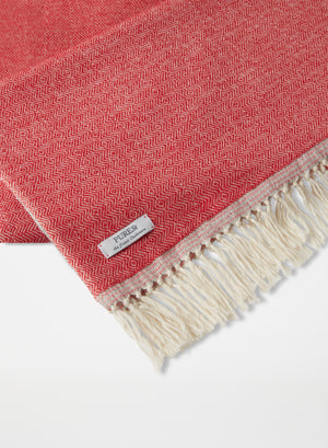 Altai Blanket | Red & Grey