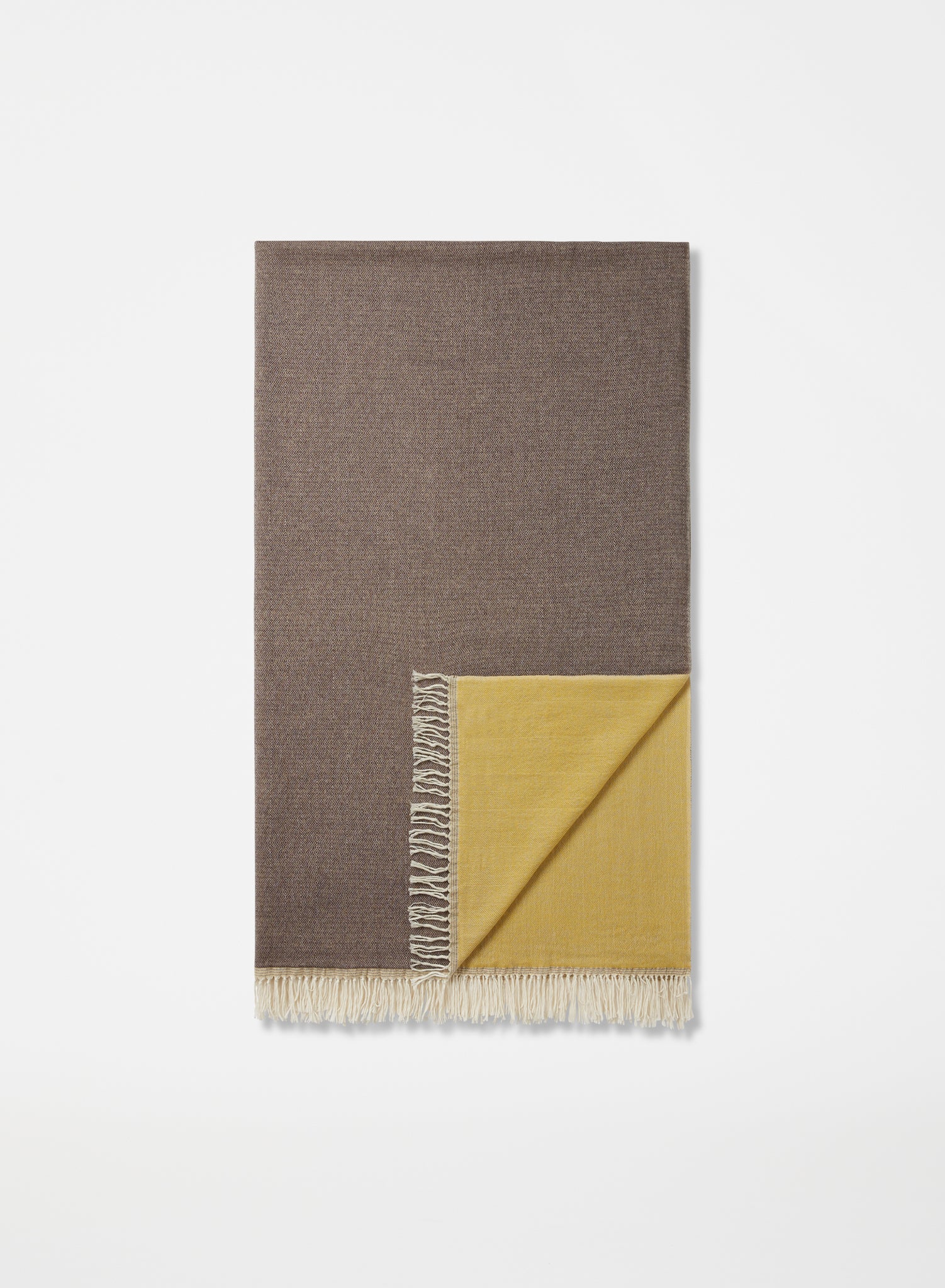 Altai Blanket | Brown & Yellow