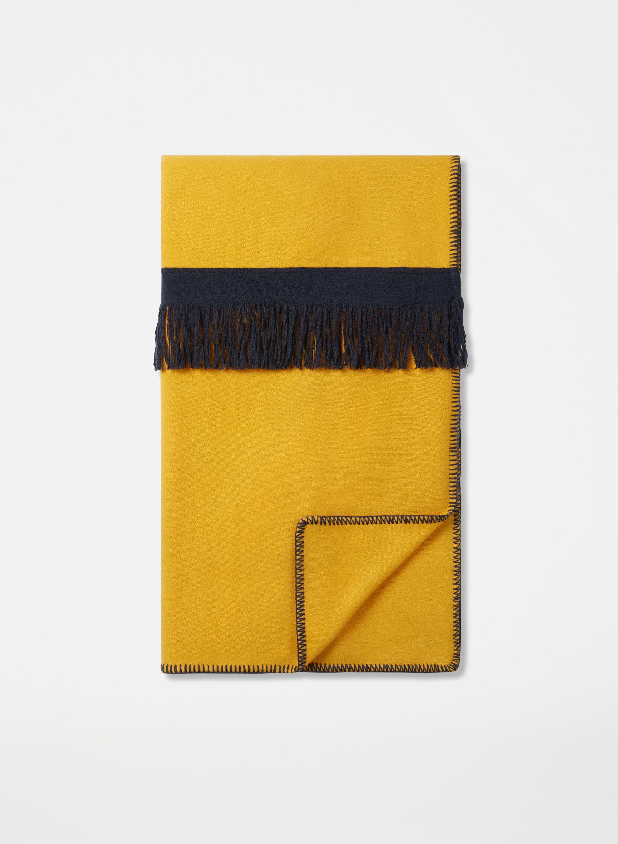 Fringe Yellow | Luxury Cashmere Blanket | PUREST – Purest