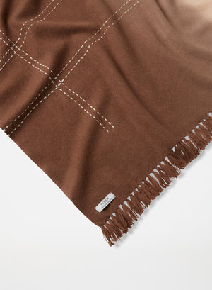 Dip Dye Blanket | Brown shades