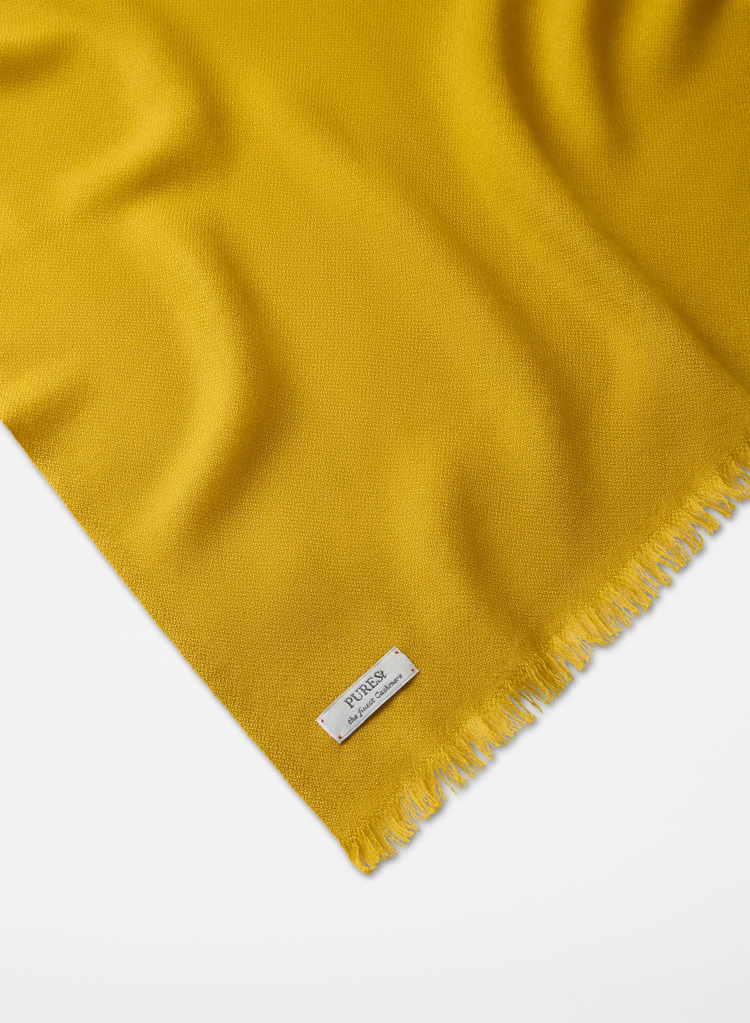 Broken Twill Shawl | Yellow Mustard